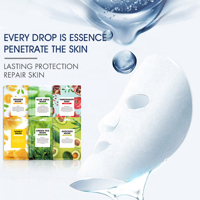 Face Skin Care Facial Fruit Extract Organic Best Anti Acne Wrinkle Aging Hyaluronic Facemask Private Natural Fruit Mask