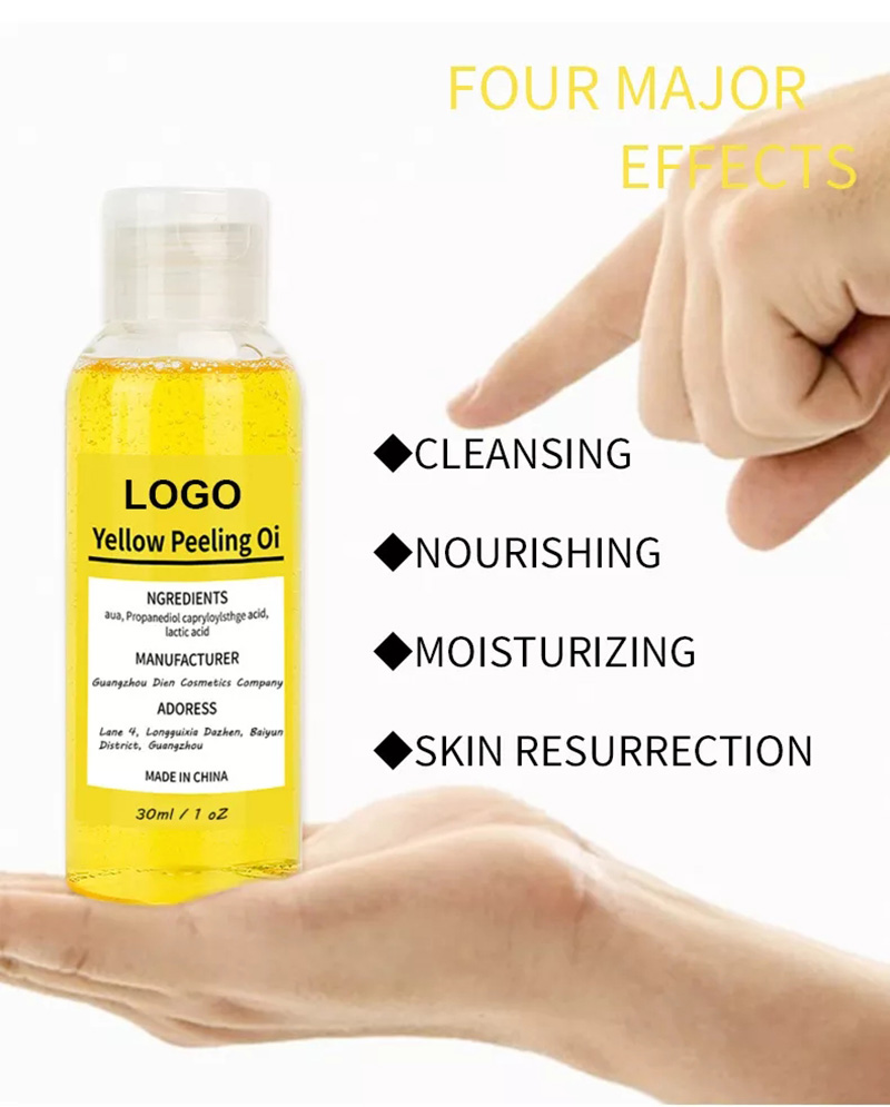 Organic Effective Yellow Peeling Oil, Exfoliating Dead Skin