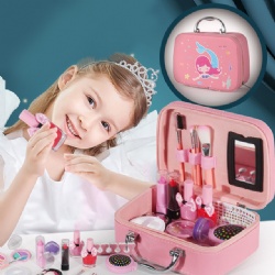 Kids Makeup Set Real Girls Cosmetics Toy Kids Makeup Kit For Kid With Hand Bag