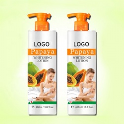 Papaya organic moisturizing for hand and body lotion brightening whitening body lotion private label