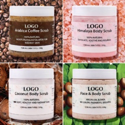 Private Label Body Scrub Containers Exfoliating Spa Organic Dead Sea Salt Body Scrub