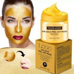 Private Label 24k Luxury Powder Peel Off Peel-off Gold Face Mask