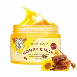 Exfoliating Moisturizing Paraffin Whitening Peeling Hand Mask , Nourishing Collagen Milk Honey Paraffin Hand Wax