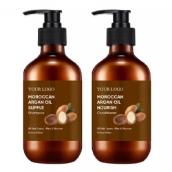 Hair Shampoo and Conditioner Set Pure Organic Sulphate Free Moroccan Argan Oil Shampoo Morocco oil Private Label