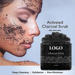 OEM anti toxin exfoliator charcoal face body scrub