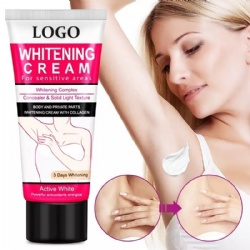 Natural Body Whitening Cream Underarm Lightening Legs Knees Armpit Private Part Instant Bleaching Cream For Skin