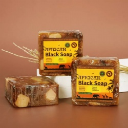 Private Label Natural Organic Pure Natural Soap Bars Handmade Exfoliating Whitening African Black Soap