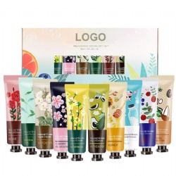 OEM Custom Logo Vitamin E Moisturizing Shea Butter Mini Hand Cream Lotion Gift Set