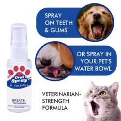 OEM Pet Oral Care Spray Cats And Dogs Teeth Care Fresh Breath Oral Cleanser Mouthwash