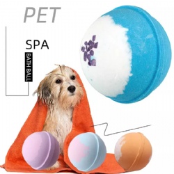 Private label Natural Vegan Organic pet bath Bombs SPA Ball