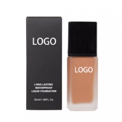 12 colors logo private label full coverage foundation matte liquid vegan foundation