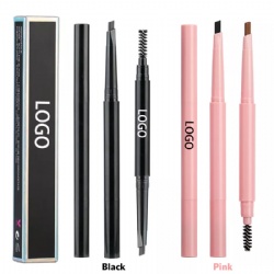 Manufacturer Wholesale Vegan 2 In 1 Waterproof Eyebrow Pencil Private Label Custom Logo Eyebrow Pencil