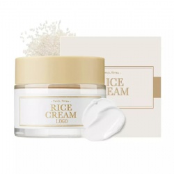 OEM Hot Sale Whitening Nourishes Face Cream Shrinks Pores Long Lasting Moisturizing Rice Face Cream