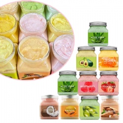 actory Private Label Scrub Natural Herbal Fruit Scrubs Set Exfoliator Cleansing Body Scrub for Spa