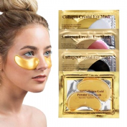 Eye Mask 24K Gold Collagen Treatment Anti-Aging Undereye Golden Anti-Wrinkle Eye Pads Moisturizing Under Eye Patches