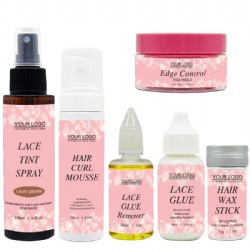 Private label waterproof lace wig strong hold lace glue for wig and remover set