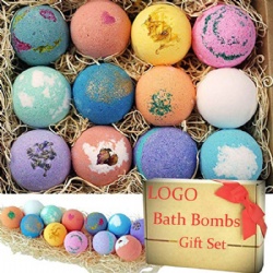 OEM organic Bath Fizzy Bath Bombs Natural Essential Oil Customize Bath Bombs Set